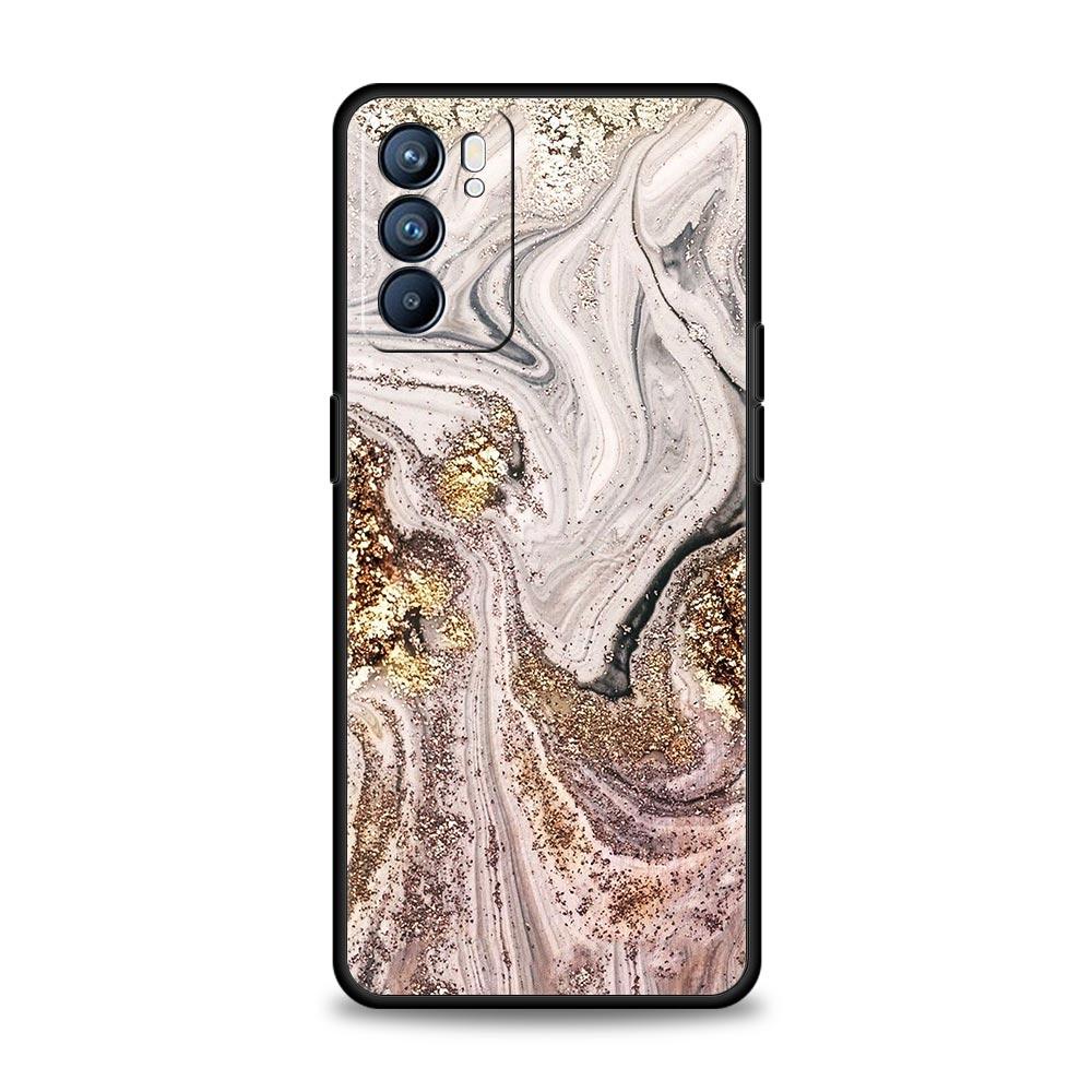 Vintage Marble Phone Case For Oppo Reno 13 12 11 10 7 F Find X5 X6 A98 A80 A79 A78 A57 A54 A31 A17 Pro 5G Soft TPU Cover Fundas