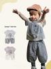 Baby Jungen Cartoon Elefant T-Shirt & Shorts Baumwoll Set, Leicht & Lässig