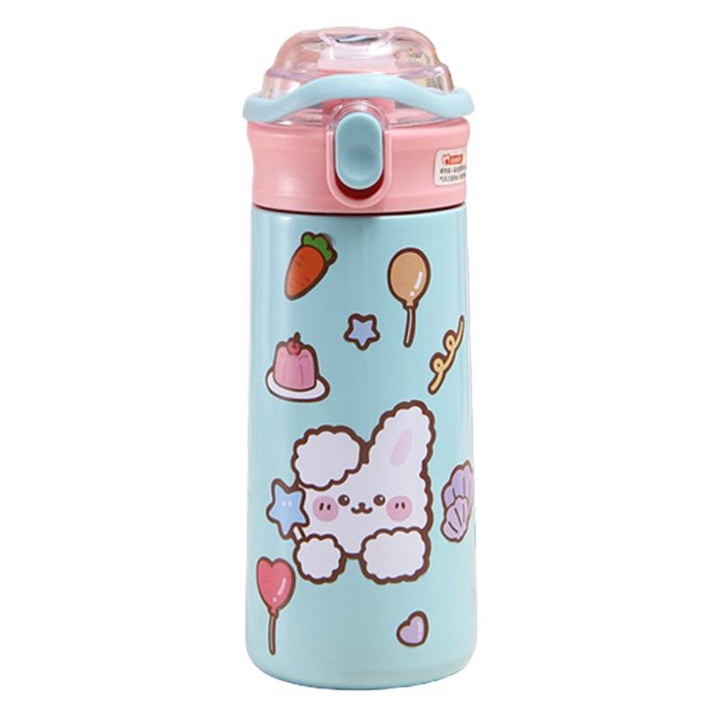 Insulated Cup With Cute Cartoon Design 304 Stainless Steel, Portable And Easy To Carry