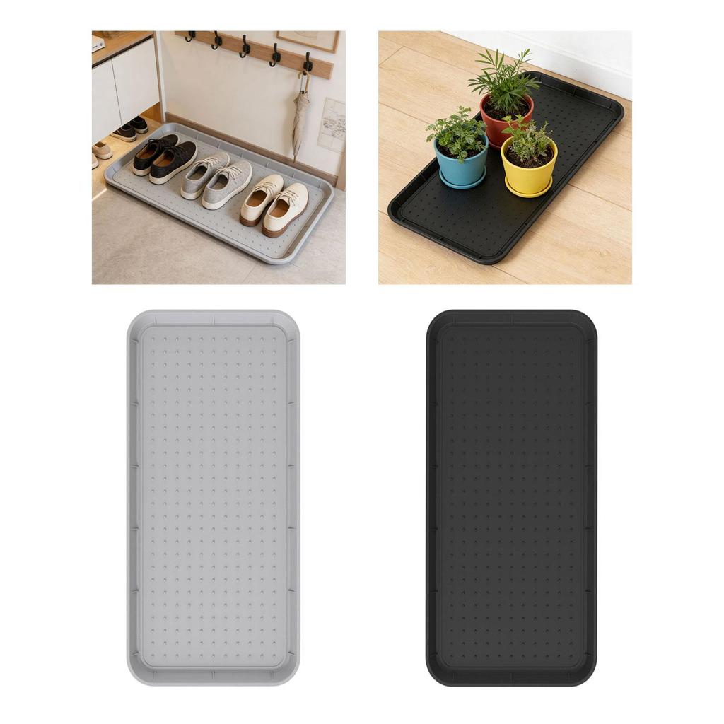 Boot Tray Indoor Holder Container Bottle Multi Purpose Weather Resistant Cup Dog Cat Bowl Mat Dorm Decks Pet Food Mat Shoe Mat