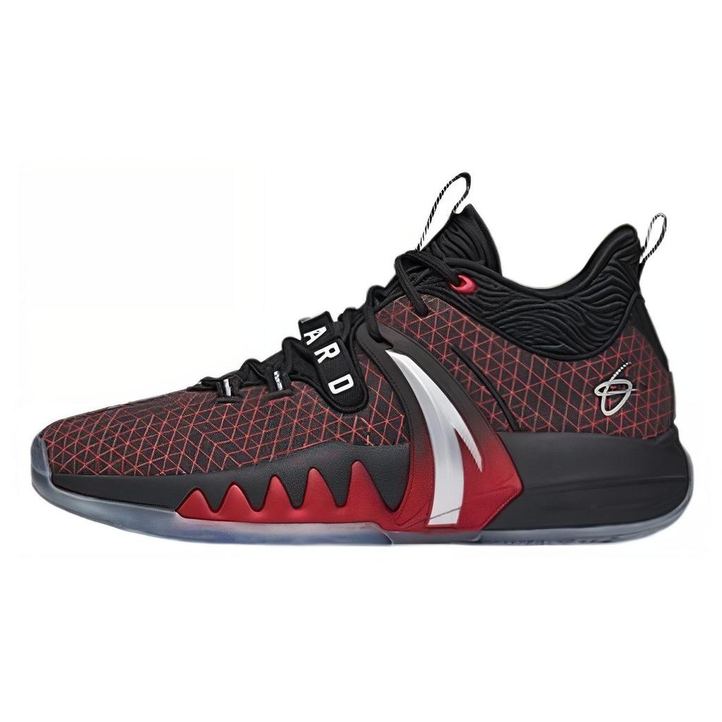 Anta GH2 Hayward Fabric Synthetic Leather TPU Shock Absorption Non-Slip Wear-Resistant Supportive Mid-Top Basketball Shoes 112141105-1