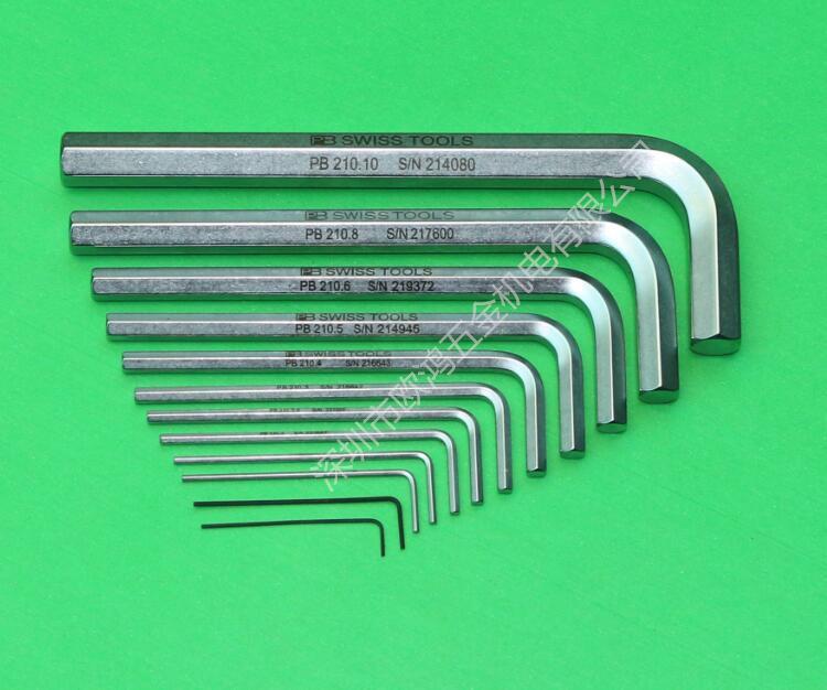 Swiss Hex Key Set: 0.71mm - 1.5mm Flat Head Metric PB 210 Series 1.27mm, PB 210.1.27
