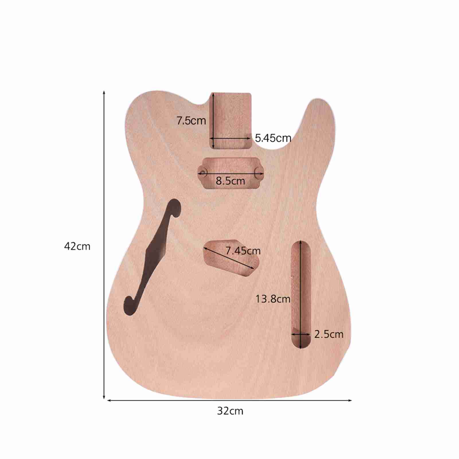 Painter Unfinished Electric Guitar Body Blank Guitar Body Barrel Diy Mahogany And Composite Wooden Body Guitar Parts