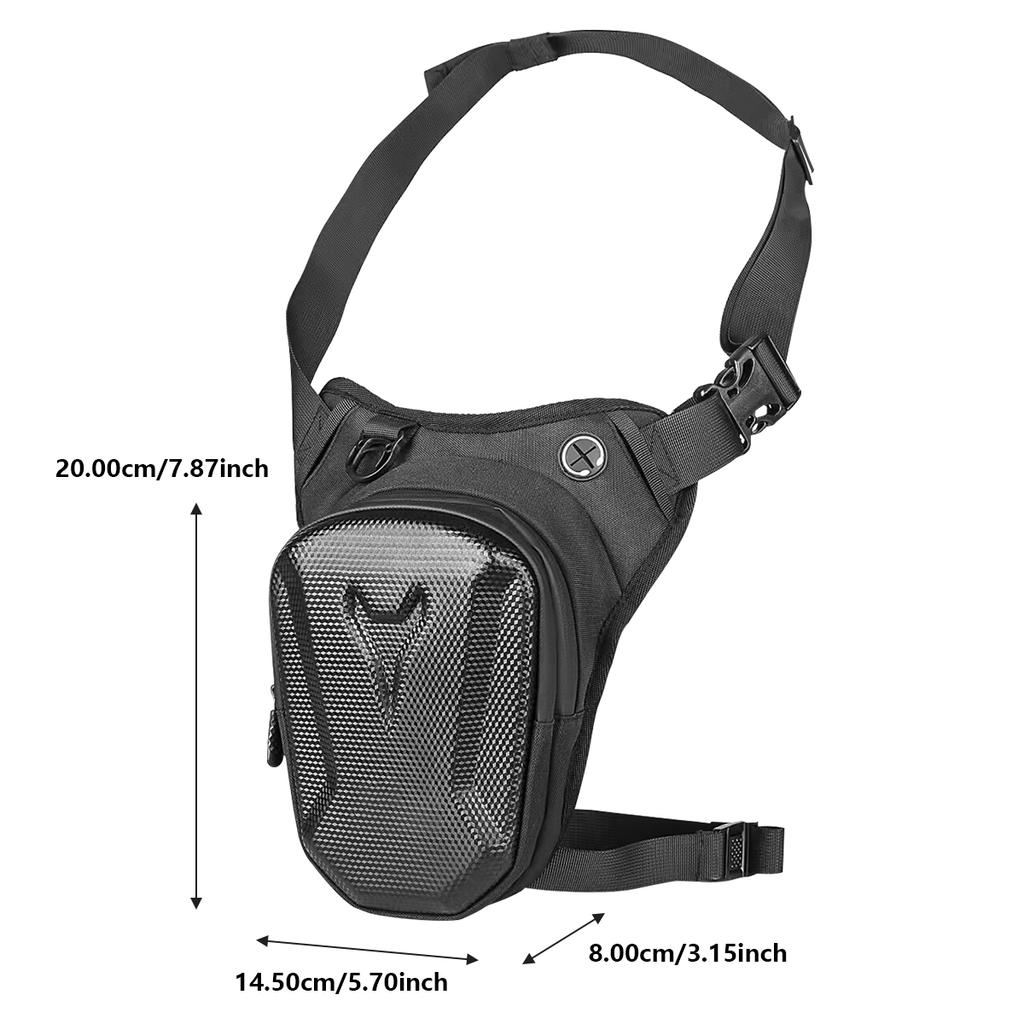 Motorcycle Drop Leg Bag Waist Bag Hard Shell Thigh Belt Hip Bum Cycling Outdoor Riding Running Hiking Climbing Fishing Chest Bag