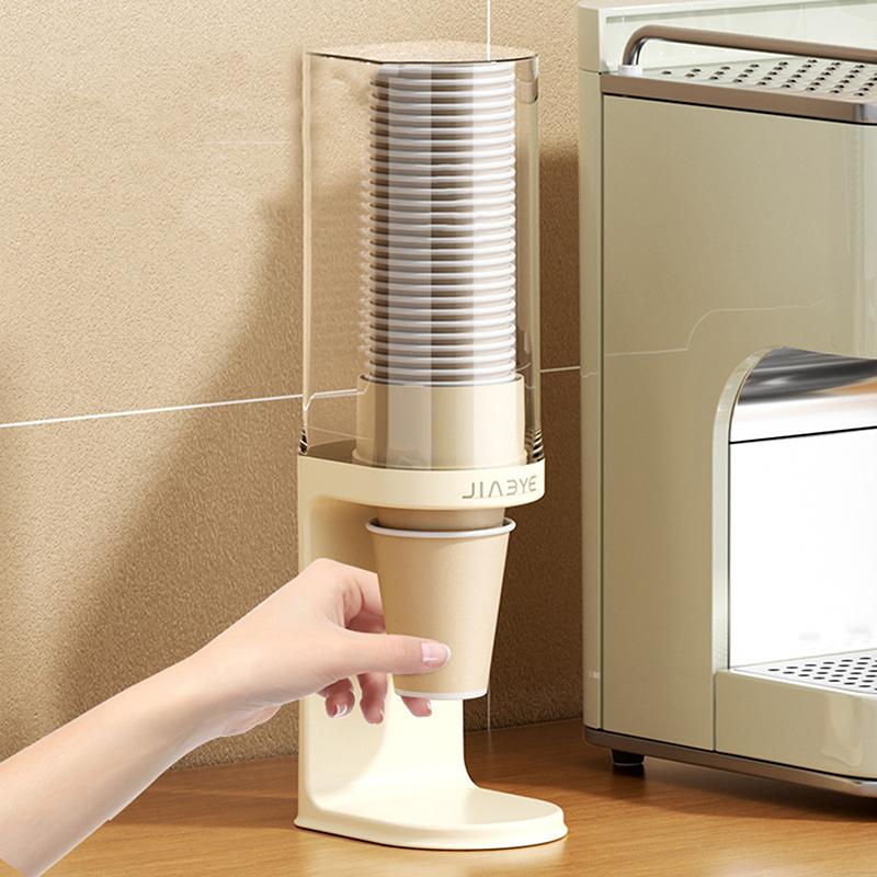 Einweg-Pappbecher-Spender Wandmontierter Kunststoff-Wasserspender Becherhalter Becherbehälter Pappbecherrahmen Heim-Organizer