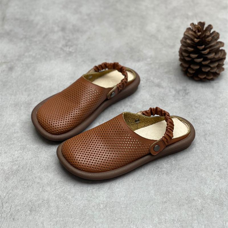 Fashion GKTINOO Women Sandals 2025 Summer Shoes Genuine Leather Covered Toe Soft Casual Walking Zapatos Mujer Plataforma Ladies Sandals