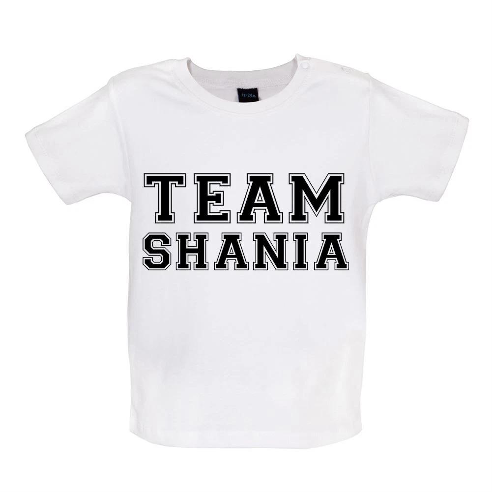 Team Shania - Baby Kids Boys Girls Unisex T-Shirt / Babygrow - Love Music Tour Gig Pop Twain Styles 100