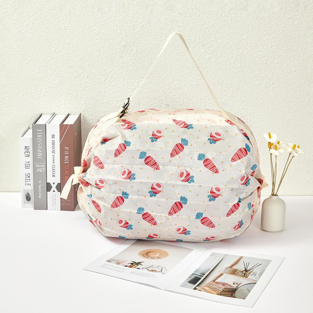 1PCS Foldable Retractable Supermarket Shopping Storage Bag Environmentally Friendly and Reusable Pouch Ultra-compact Portable