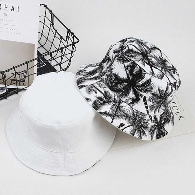 Летняя двусторонняя панама-ведро 2 цвета CH282 black