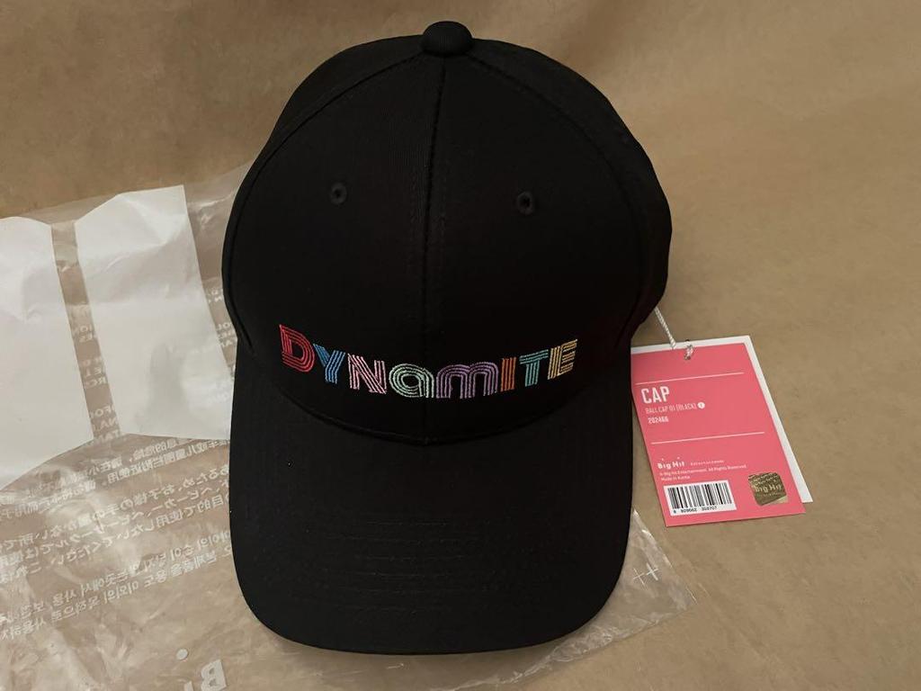 [USED] BTS DYNAMITE Black Cap with Tags