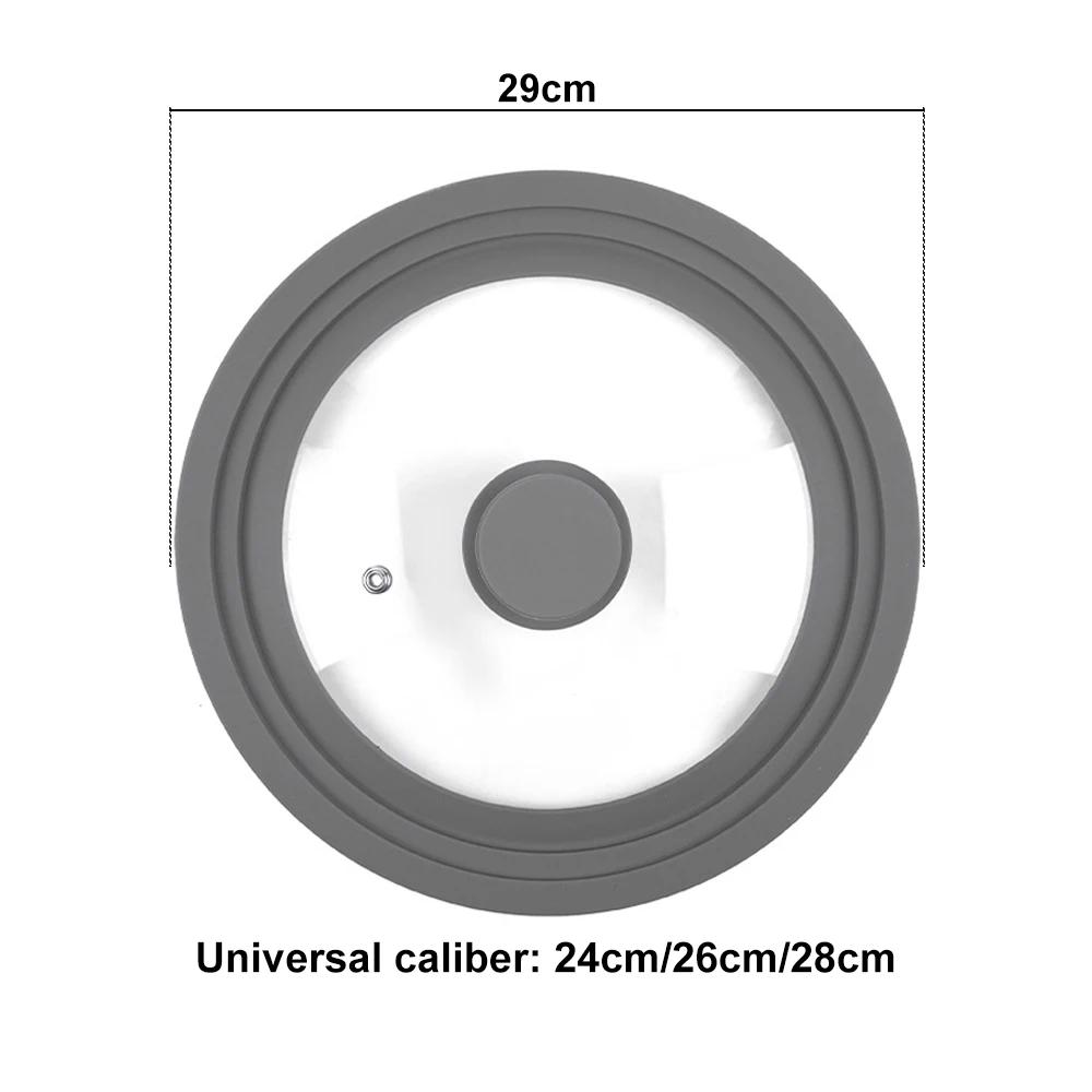Food Silicone Pot Handle Lid Stove Protector Cover Tempered Glass Pan Non-stick Cookware Caps Kitchen Kitchenware Accessories