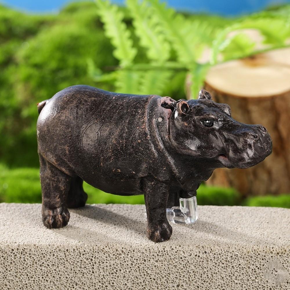 Realistic Hippo Oxygen Pump Efficient Aquarium Hippo Ornament Aquarium Accessories