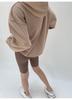 Hongshan Autumn 2025 Women's Age-Reducing Solid Color Long Sleeve Plus Velvet Hoodie