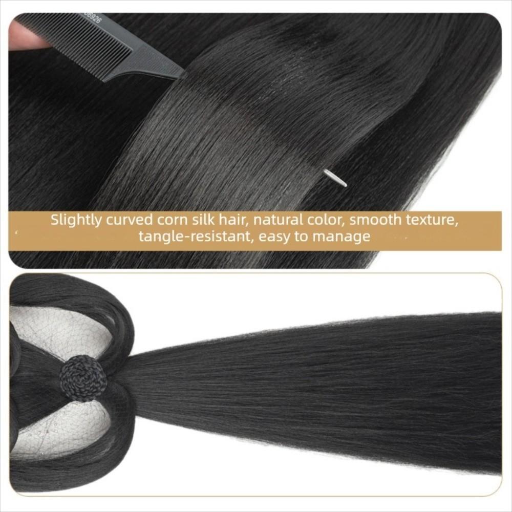 Faules Kostüm Perücke Damen Hanfu Perücken Lang Gerade Hanfu Perücke Stirnband Chinesische Antike Perücke Fotografie