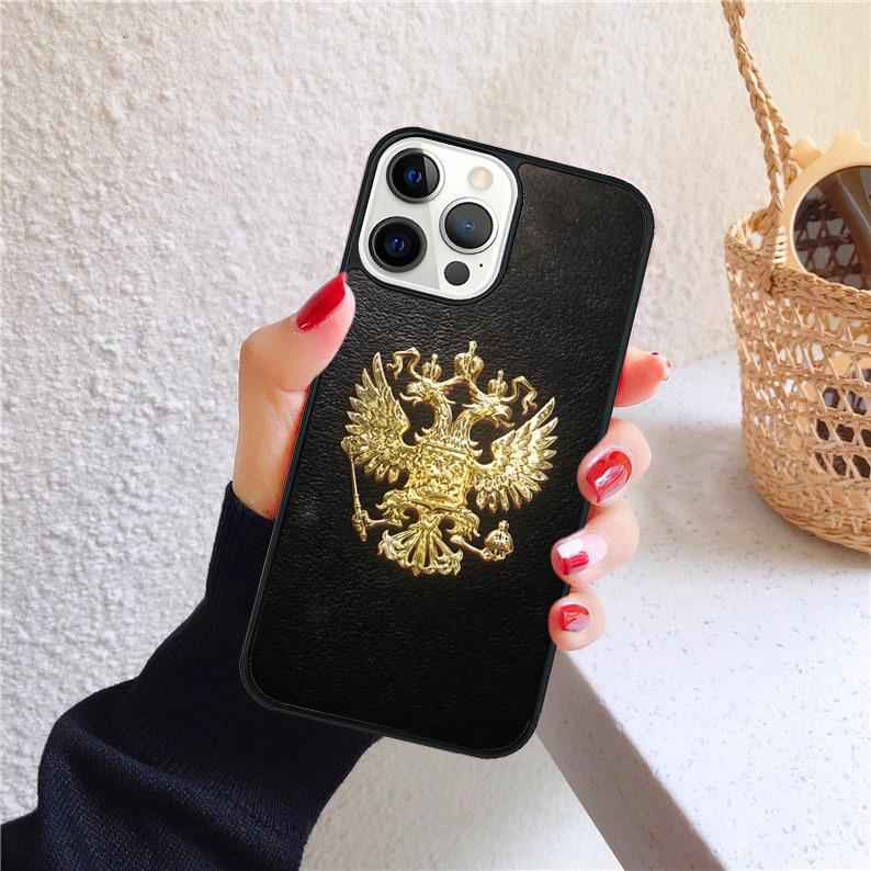 Russia Coat of Arms Phone Case for iPhone 17 Air 16 15 14 12 13 PLUS 11 PRO MAX Back Cover Fundas Shell
