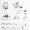 Coprimozzo Ruota Auto Emblema Volante Guscio Adesivo Emblema Cromato Per Cofano Maybach Supporto a Piedi Logo S500 S600 V12 Parafango Laterale Emblema Baule