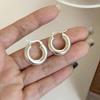 BF CLUB 925 Sterling Silver Round Gold Earrings For Women Girl Sexy Fashion Trendy Jewelry Gift Party Wedding Pendientes