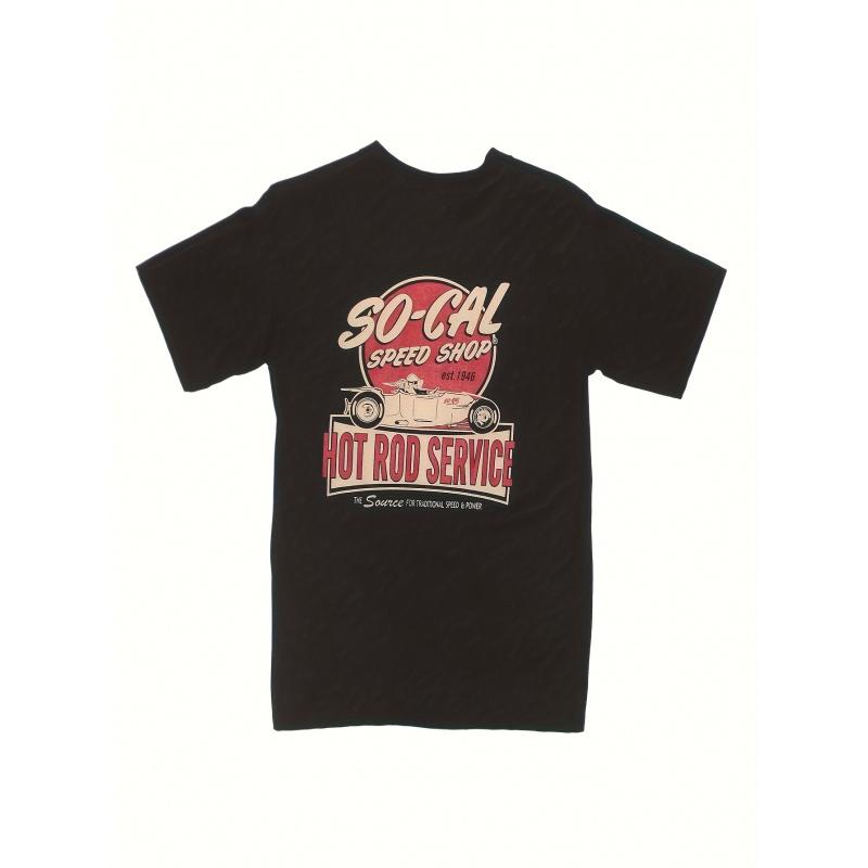 Southern California Speed Workshop Retro Car Themed Print T-Shirt - A Retro Car Culture Shirt from California, Founded In 1948. Made from 100% Soft