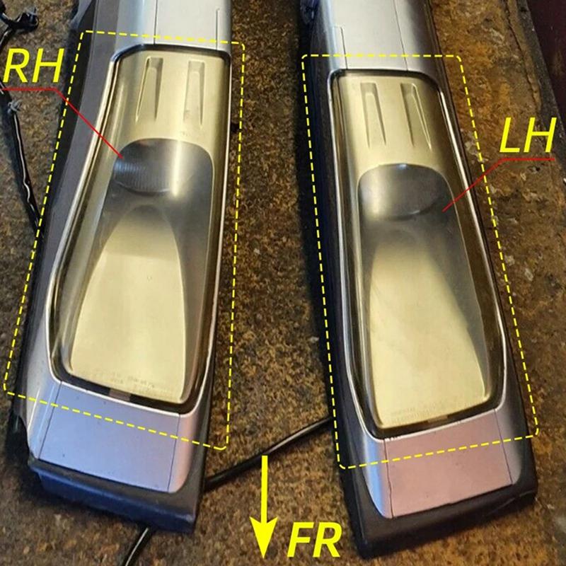 Car RIM-DRIVING LAMP/Light Glass Roof Rail Cap Transparent Lampshade Covers For NISSAN X-TRAIL T31 2007-2012