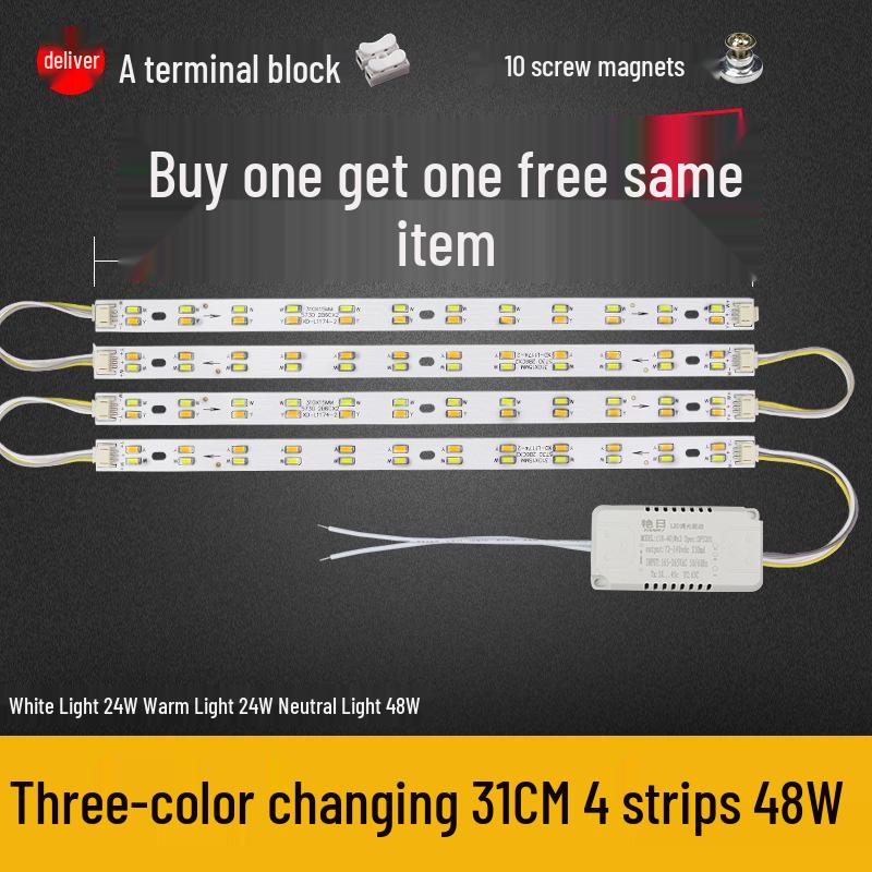 Dimmable LED Ceiling Light Panel: Dual/Triple Color Light Board & Bar