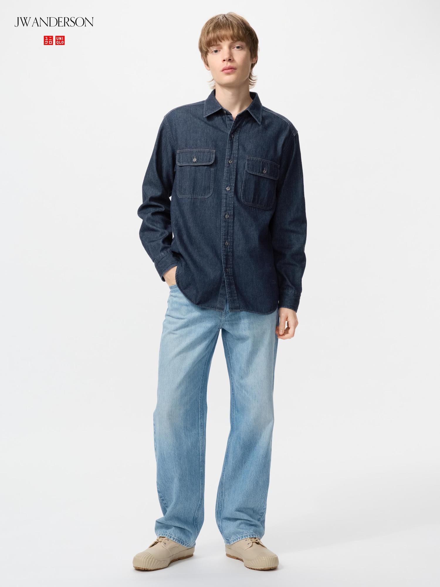 

Uniqlo Japan Straight Jeans Long 63 BLUE/46