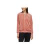 Adidas Neo Solid Color Stand Collar Jacket Women Jackets Deep-Pink FK9941
