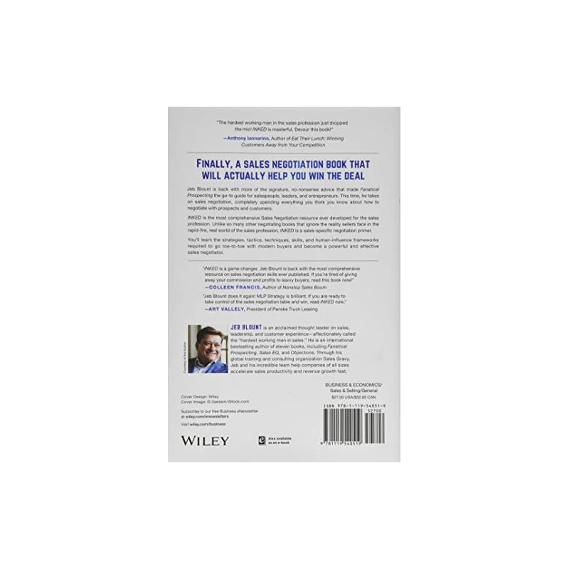 INKED: The Ultimate Guide To Powerful Closing and Sales Negotiation Tactics That Unlock YES and Seal the Deal (Jeb Blount)