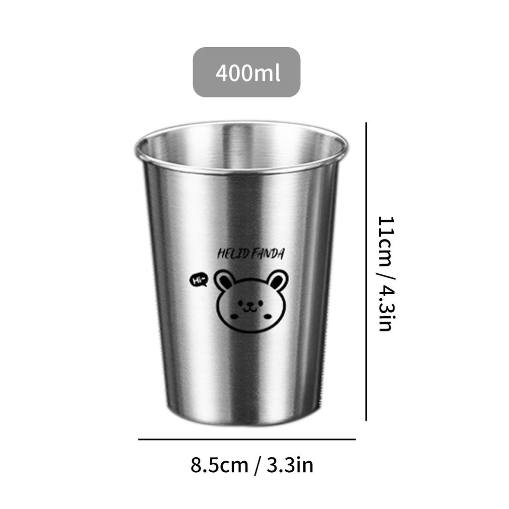 304 Stainless Steel Metal Cup Beer Cups Stackable Pint Cups Portable Drinkware Whisky Wine Glass Outdoor Pint Glasses