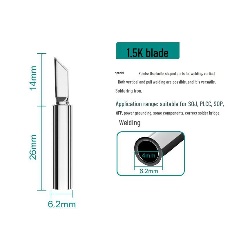 Anlixin 936A Lead-Free Bent Horseshoe Soldering Iron Tip for 937A Station