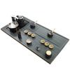 Qianxing Natural Wood Grain Stone Automatic Tea Set