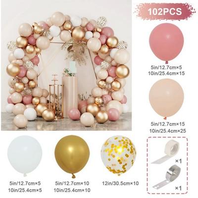 Confetti Balloons Valentine's Day Balloon Garland Arch Kit for Mother's Day Graduation Birthday Baby Shower Wedding Party Decoration