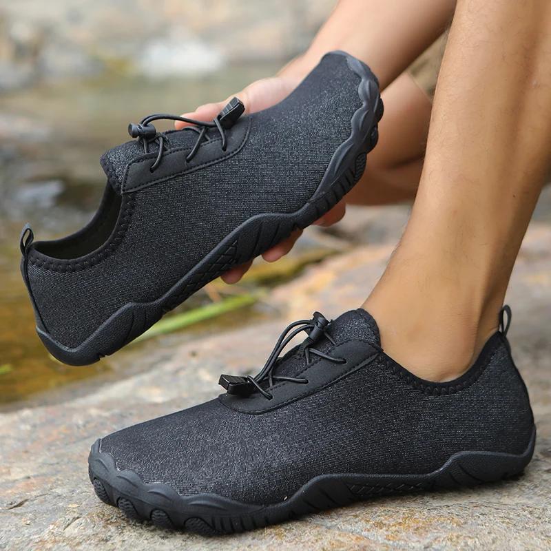Sommer Herren und Damen Sneakers Barfußschuhe Gym Sport Laufschuhe Trail Trekking Outdoor Strand Wassersport Fitness Schuhe