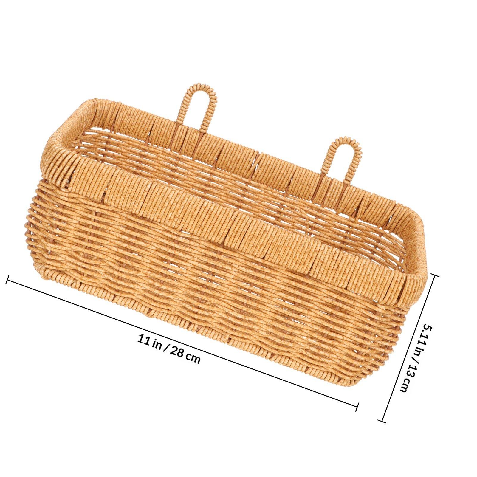 

Woven Hanging Onion Storage Basket Wall Mounted Kitchen Organizer Home Fruit Vegetable Basket Rustic Style Decorative Hanging хакі