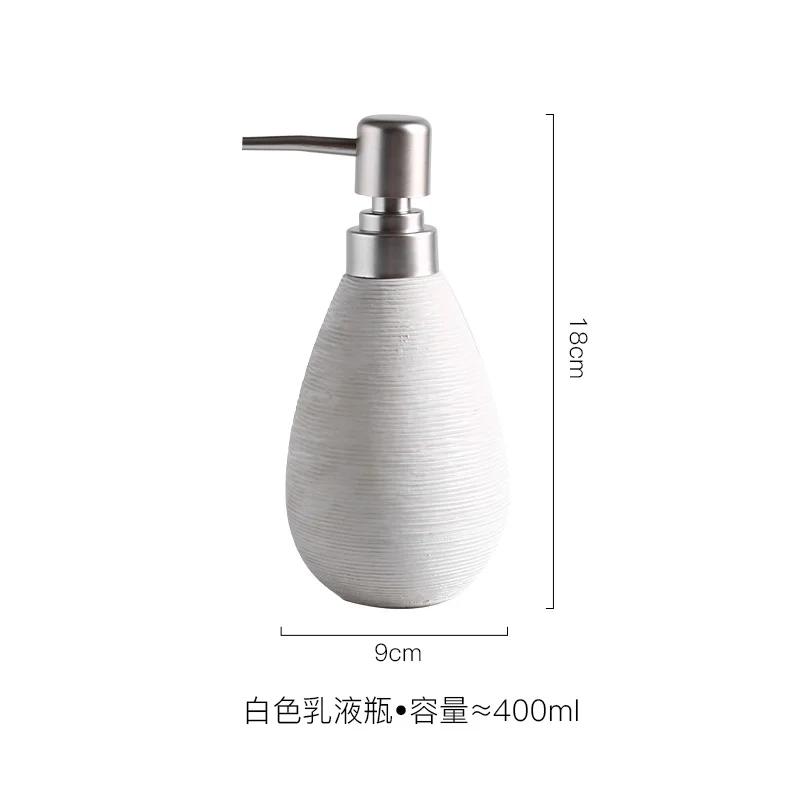 Ceramic Hand Sanitizer Bottle Lotion Bottle home decoration Shower Gel Bottle Soap Dispenser Lotion Container Bathroom Products