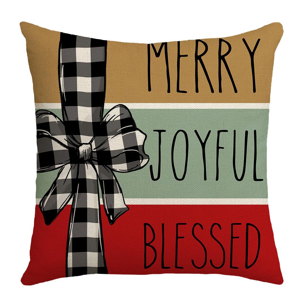 Autumn and Winter Holiday Decoration Christmas Pillow Case Home Sofa Atmosphere Pillow Waist Pillow