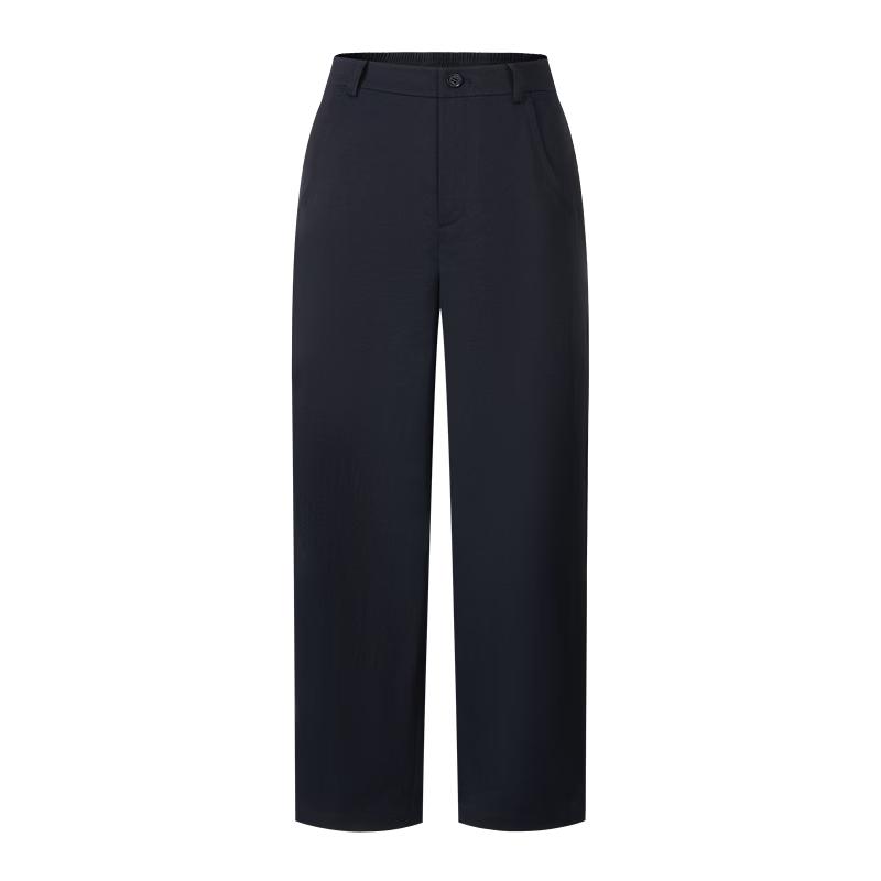 JUZUI Annao Women s 2026 Summer Cropped Tapered Casual Pants with Knee Panel L