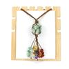 Seven-Color Crystal Pendant with Hand-Woven Tassel for Car or Home Decor