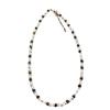 Tiger Eye & Mother-of-Pearl Beaded Choker Necklace for Women - Elegant Clavicle Chain with a Sweet & Cool High-End Style.
