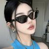 Vintage Triangle Cat Eye Sunglasses For Women Uv400 Protection Fashion Luxury Designer Female Eyewear