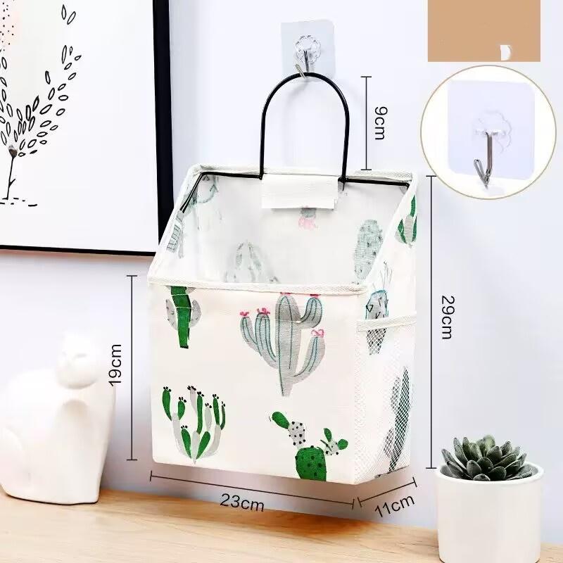 Хлопково-льняное общежитие, настенная сумка для хранения, настенная дверь, шкаф, столешница, тканевый органайзер, корзина для книг, журнал для компакт-дисков