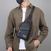 Bolsa Tiracolo de Nylon Estilosa para Homens – Peitoral Cruzada Multifuncional com Múltiplos Bolsos para Atividades ao Ar Livre