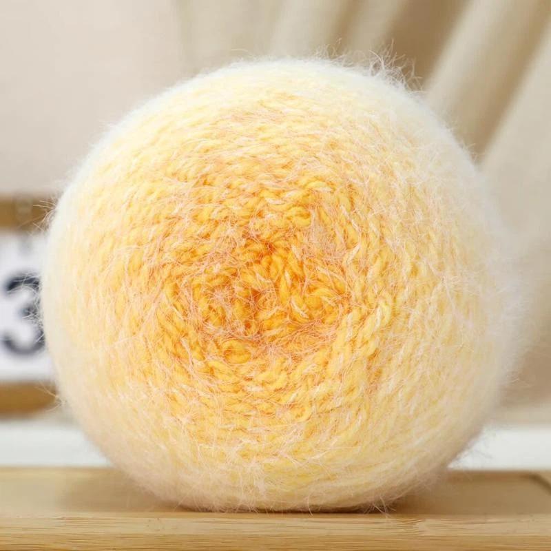 200G/ Roll Practical Gradient Color Wool Yarn Multicolor Handmade Crochet Yarn Soft Diy Knitting Yarn For Hat Sweater