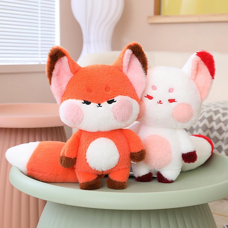New Kawaii Big Tail Fox Plush Doll Cute Dudu Fox Girl Creative Pillow Doll Toy Christmas Girlfriend Birthday Gift