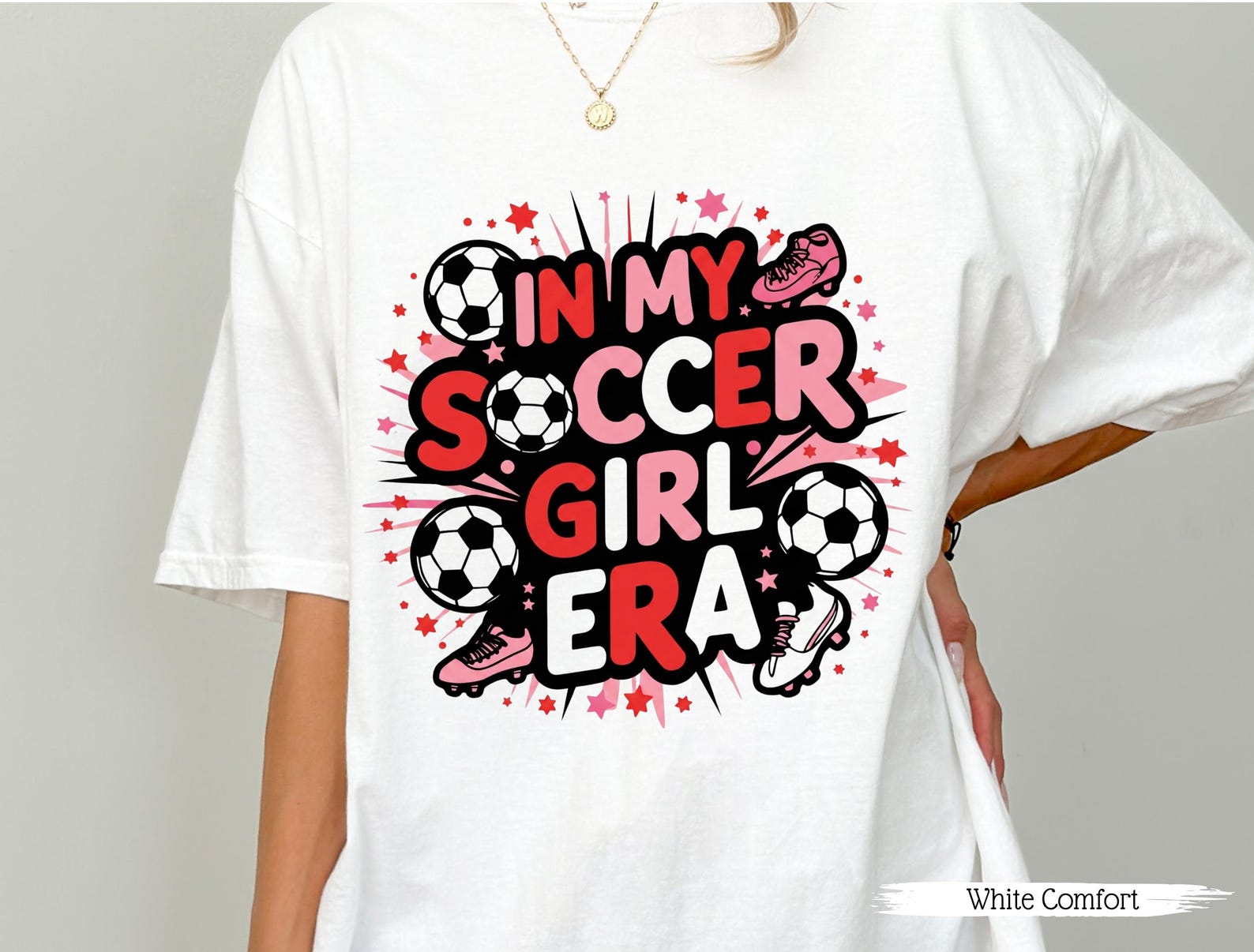 In my soccer girl era Comfort Colors© shirt, World cup 2026 shirt, Women s 2026 world cup shirts, Soccer girl shirt, Football girl tee M