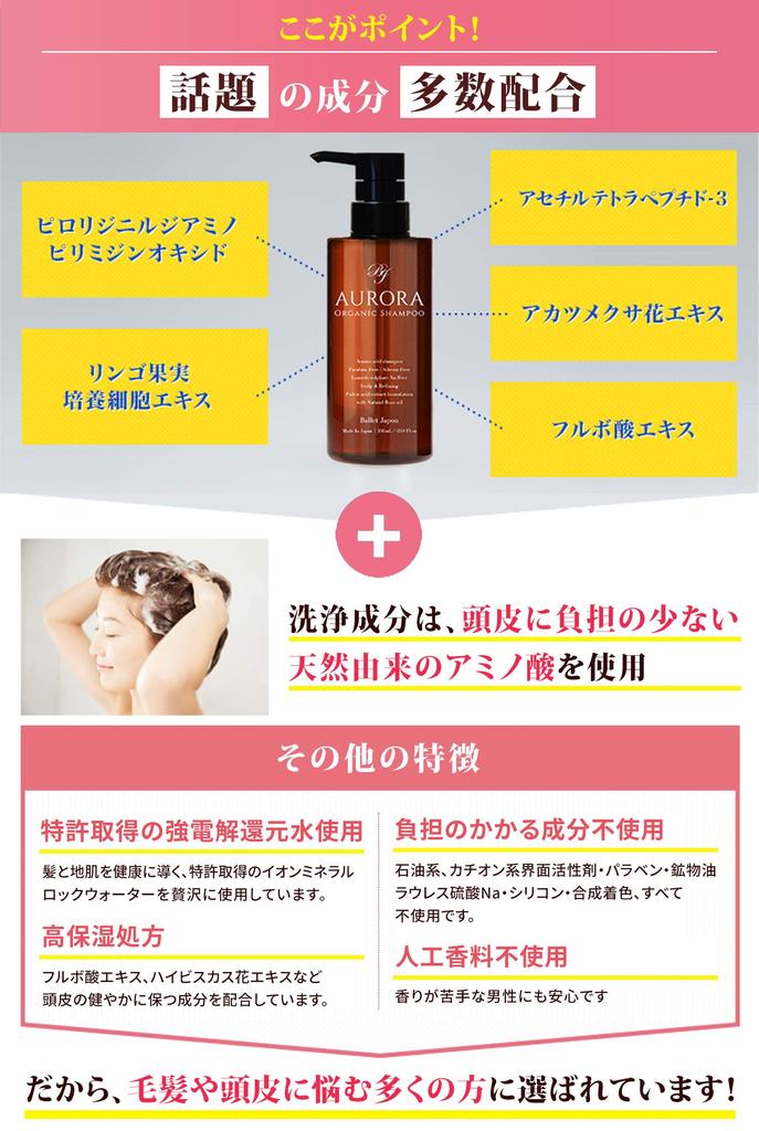 Exklusives Aurora-Shampoo, Minoxidil-Derivat, Fulvosäure, Kopfhautpflege, organisches Aminosäure-Shampoo, 300 ml [Amazon-Marke]