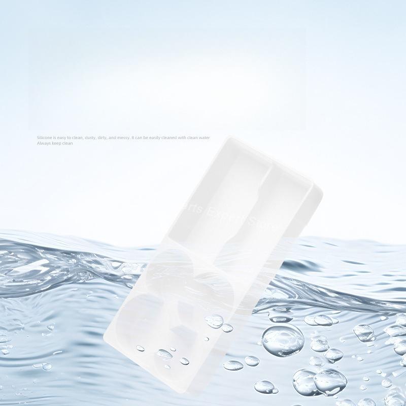 For NIO ES8 2026 Car Refrigerator Storage Box Silicone Anti-slip Pad Fridge Divider Compartment Organizer Stowing Tidying Case