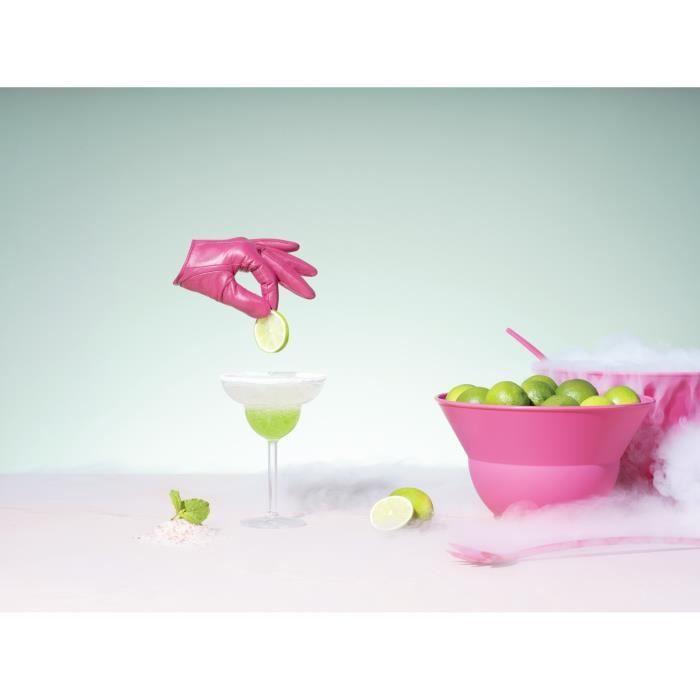 Ensemble de 2 saladiers 3 l et 4.9 l avec couvercle silicone - BODUM - Topee - Bubblegum