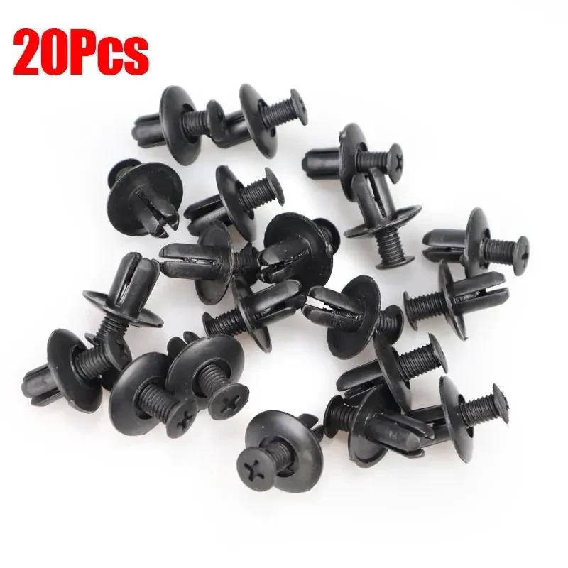 New Car Fasteners Auto Bumper Fender Mud Flap Mudguard Plastic Rivet Fixing Clips Cover for Lexus Subaru Auto Accessories 8mm