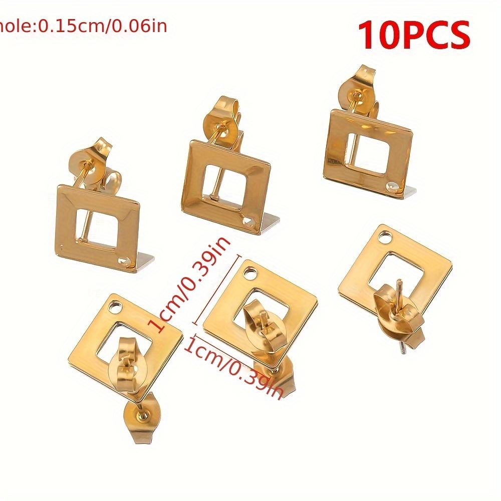 5 Paar Edelstahl Ohrbügel Langer Stift Post Haken Ohrstöpsel Verbinder Quaste DIY Schmuck Handgefertigte Ohrringe Zubehör Fundstücke