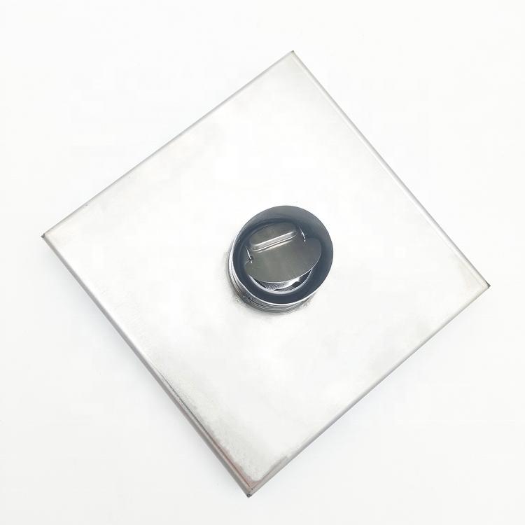 150 x 150 mm Rozsdamentes Acél Önzáródó 6 Hüvelykes Csempebetétes Rejtett Négyzet alakú Fürdőszobai Csatorna Hotel Zuhanyzó Padlóösszefolyó